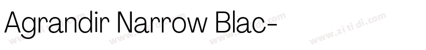 Agrandir Narrow Blac字体转换 Agrandir Narrow Blac字体转换
